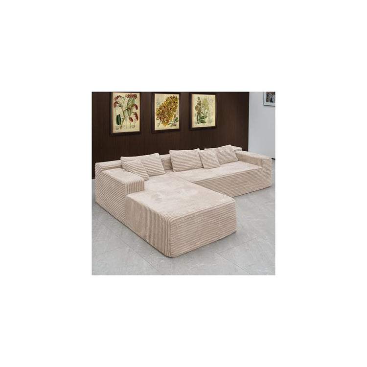 Cloud Sectional Sofa, Comfort Boneless Couch